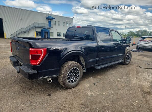 1FTFW1E53NFA54383 2022 FORD F150 Black Rear right