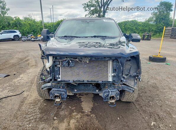 1FTFW1E53NFA54383 2022 FORD F150 Black Front view