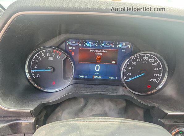 1FTFW1E53NFA54383 2022 FORD F150 Black Instrument cluster view