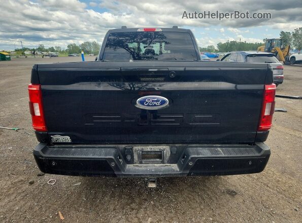 1FTFW1E53NFA54383 2022 FORD F150 Black Rear view