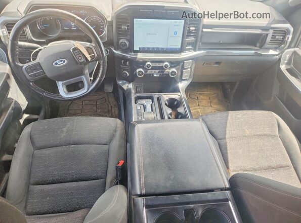 1FTFW1E53NFA54383 2022 FORD F150 Black Dashboard view