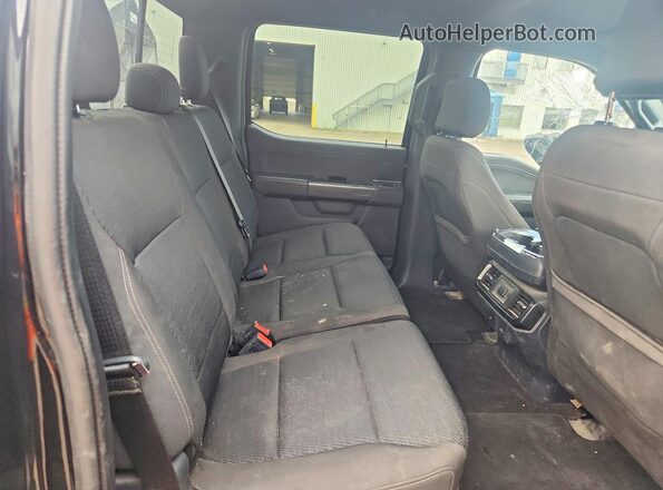 1FTFW1E53NFA54383 2022 FORD F150 Black Rear seats view