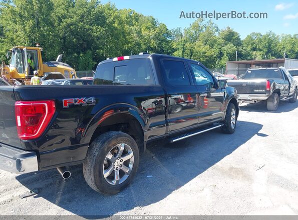 1FTFW1E53NKF06047 2022 FORD F150 Black Tył prawy