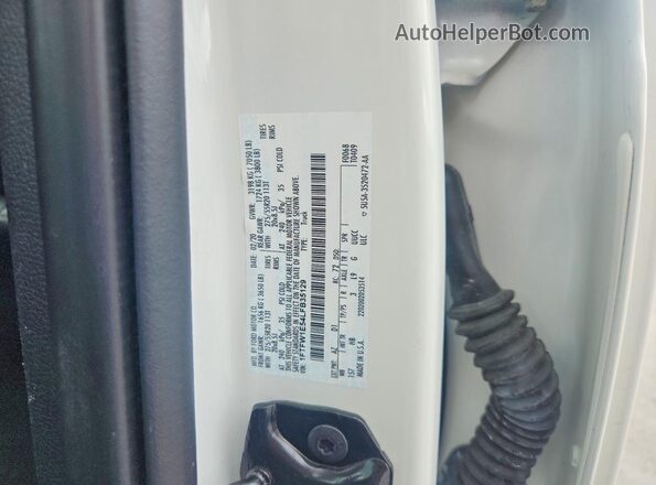 1FTFW1E54LFB35129 2020 FORD F150 White Vista del compartimento del motor