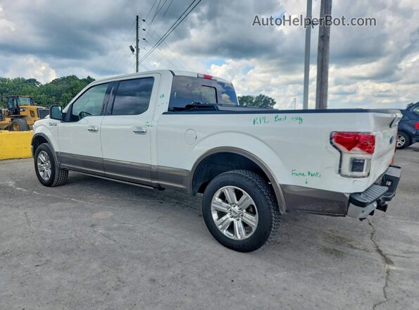 1FTFW1E54LFB35129 2020 FORD F150 White Trasero izquierdo