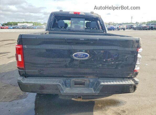 1FTFW1E54MFA09760 2021 FORD F150 Black უკანა ხედი