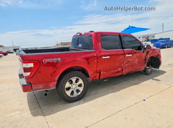 1FTFW1E54MFC45762 2021 FORD F150 Red Հետևի աջ