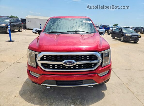 1FTFW1E54MFC45762 2021 FORD F150 Red Դիմացի տեսք