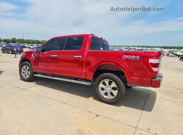 1FTFW1E54MFC45762 2021 FORD F150 Red Հետևի ձախ