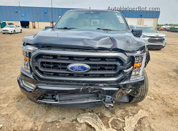 1FTFW1E54MFC61511 2021 FORD F150 Black Widok z przodu