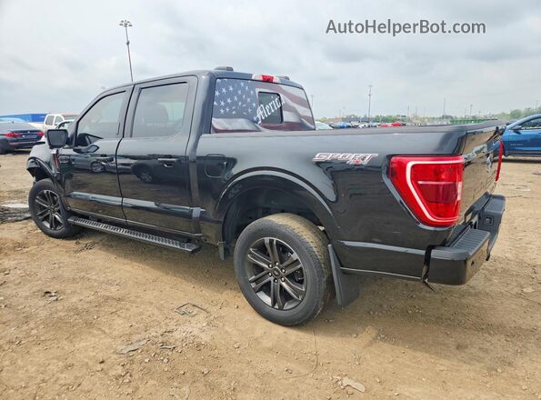1FTFW1E54MFC61511 2021 FORD F150 Black Tył lewy