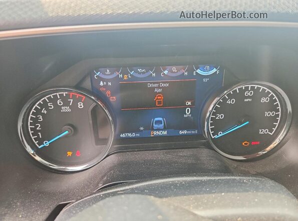 1FTFW1E54MFC61511 2021 FORD F150 Black Widok zestawu wskaźników