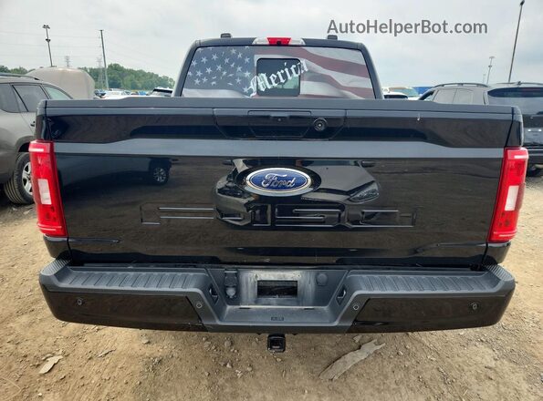 1FTFW1E54MFC61511 2021 FORD F150 Black Widok z tyłu