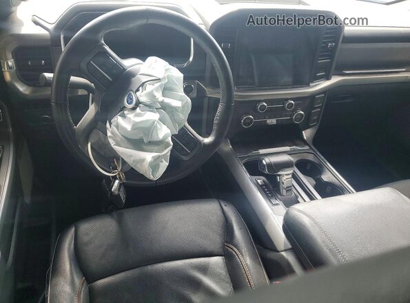 1FTFW1E54MKE32233 2021 FORD F150 White Widok deski rozdzielczej