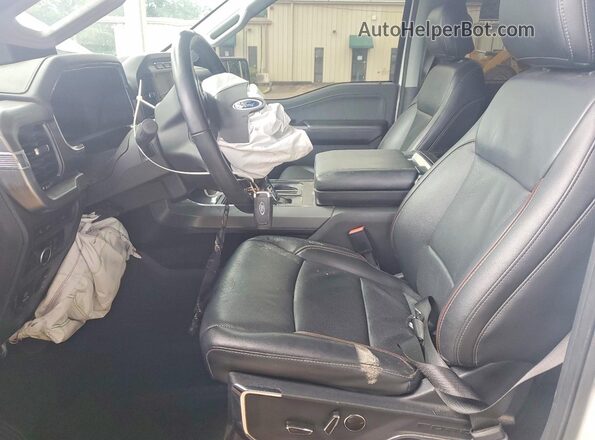 1FTFW1E54MKE32233 2021 FORD F150 White Widok wnętrza z przodu