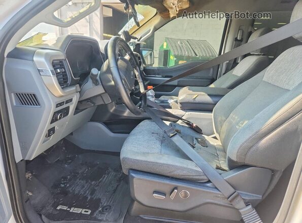 1FTFW1E54MKE52532 2021 FORD F150 White Widok wnętrza z przodu