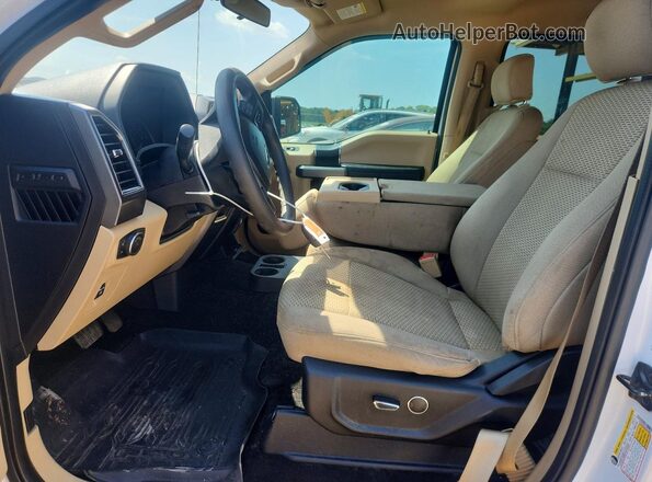 1FTFW1E55JFC81889 2018 FORD F150 White წინა სალონის ხედი