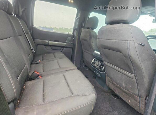 1FTFW1E55MFC82674 2021 FORD F150 Black უკანა სავარძლების ხედი