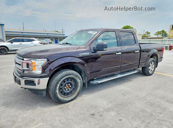 1FTFW1E56JFE28558 2018 FORD F150 Burgundy Tył lewy