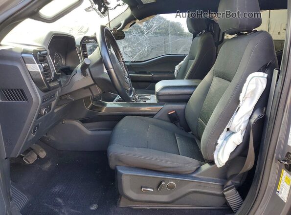 1FTFW1E56MFA41612 2021 FORD F150 Gray Vista interior delantera
