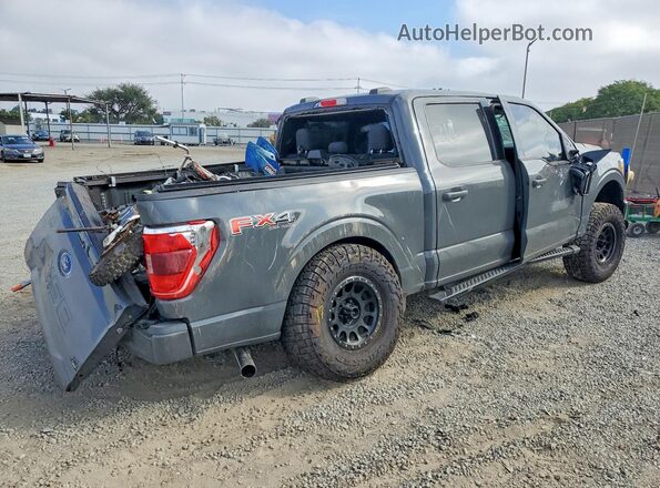 1FTFW1E56MFA41612 2021 FORD F150 Gray Trasero derecho