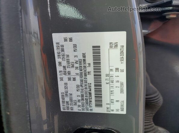 1FTFW1E56MFA41612 2021 FORD F150 Gray Vista del compartimento del motor