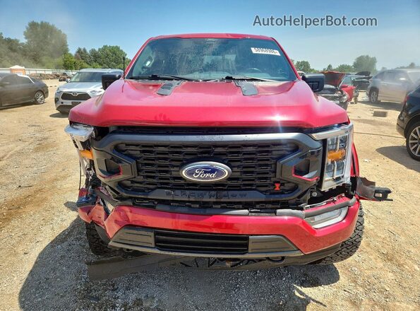 1FTFW1E56MFA61875 2021 FORD F150 Burgundy Вид спереду