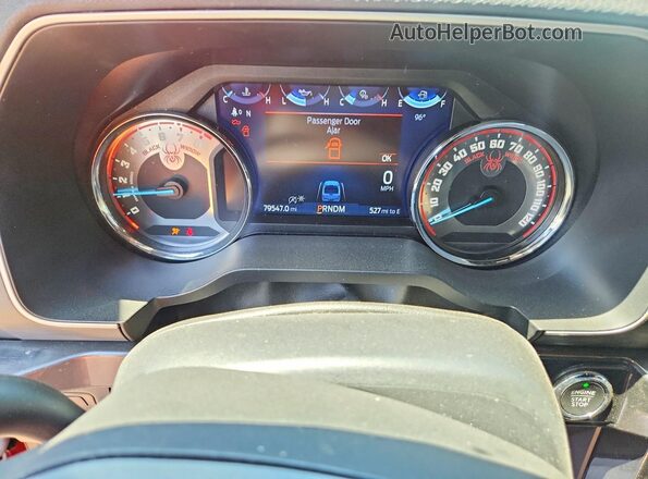 1FTFW1E56MFA61875 2021 FORD F150 Burgundy Вид щитка приладів