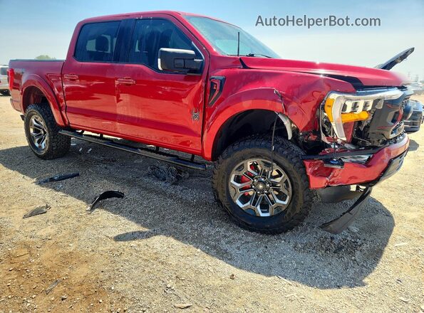 1FTFW1E56MFA61875 2021 FORD F150 Burgundy Передня права чверть