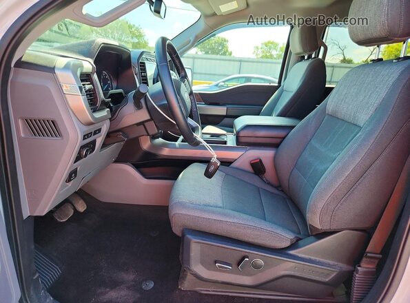 1FTFW1E56MFC27182 2021 FORD F150 White Vista interior delantera