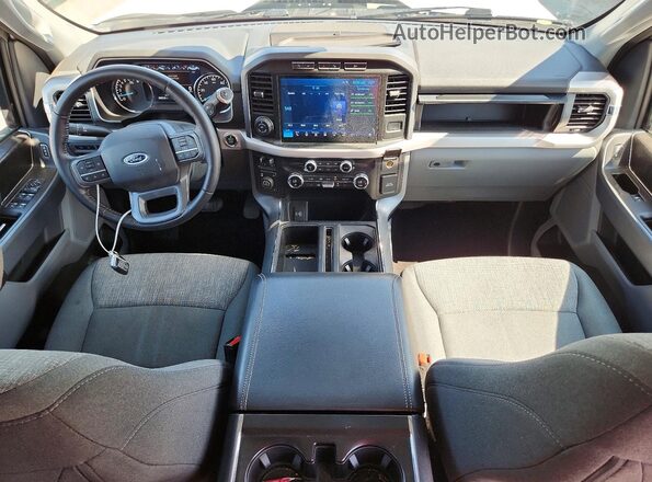 1FTFW1E56MFC27182 2021 FORD F150 White Vista del salpicadero