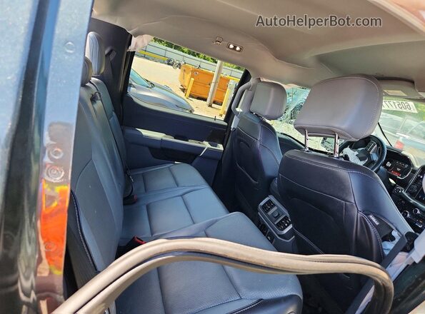 1FTFW1E56MKD07976 2021 FORD F150 Gray Vista de los asientos traseros