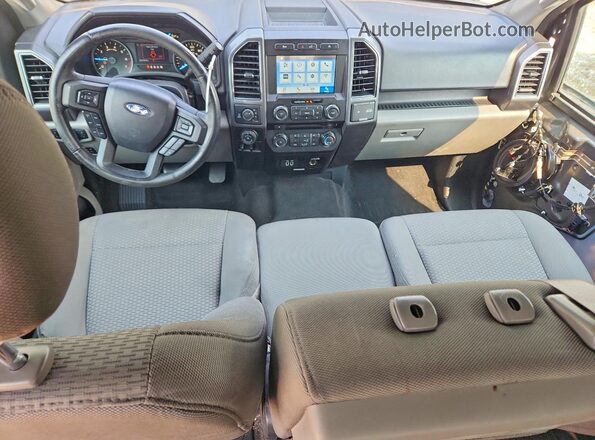1FTFW1E57JFD25293 2018 FORD F150 Gray წინა პანელის ხედი