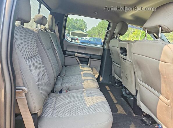 1FTFW1E57JFD25293 2018 FORD F150 Gray უკანა სავარძლების ხედი