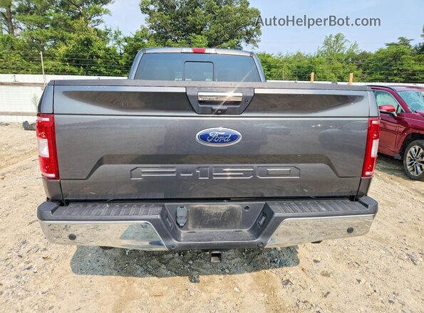 1FTFW1E57JFD25293 2018 FORD F150 Gray უკანა ხედი