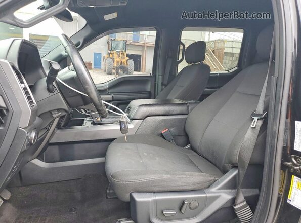 1FTFW1E57LFB06949 2020 FORD F150 Black Вид салону спереду