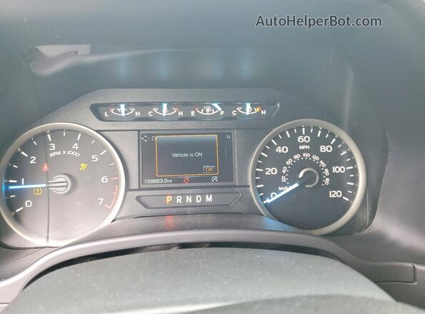 1FTFW1E57LFB06949 2020 FORD F150 Black Вид щитка приладів