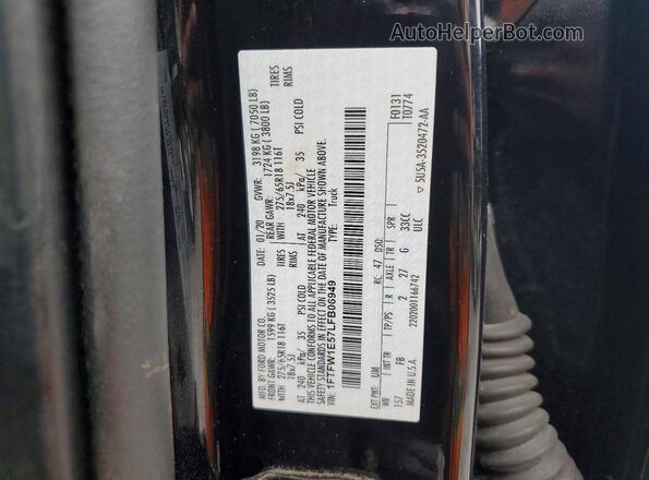 1FTFW1E57LFB06949 2020 FORD F150 Black Вид підкапотного простору