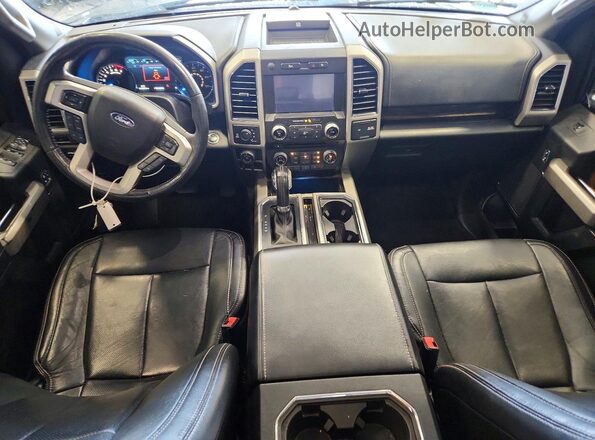 1FTFW1E58JFC17362 2018 FORD F150 Black Dashboard view