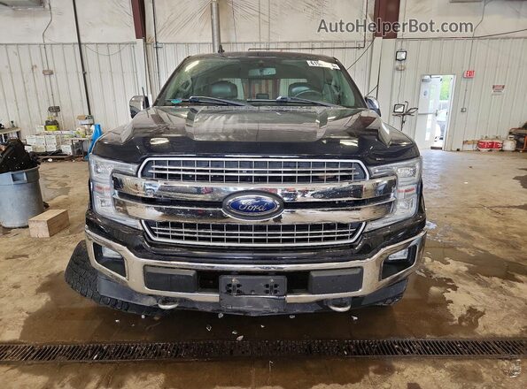 1FTFW1E58JFC17362 2018 FORD F150 Black Front view