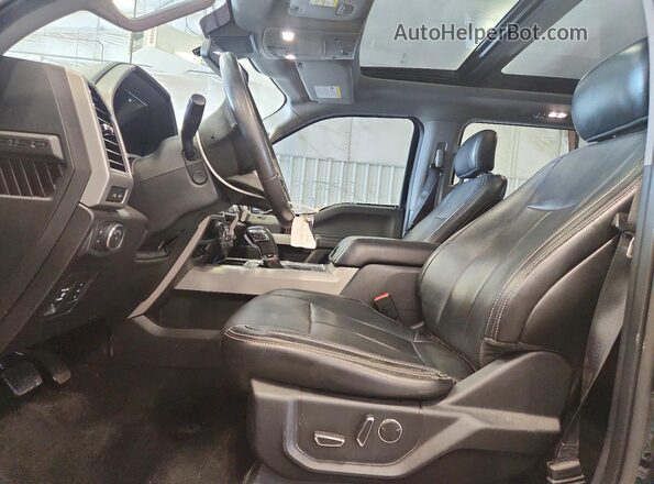 1FTFW1E58JFC17362 2018 FORD F150 Black Front interior view