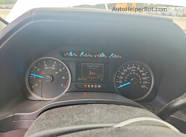 1FTFW1E58LKD99042 2020 FORD F150 White Instrument cluster view