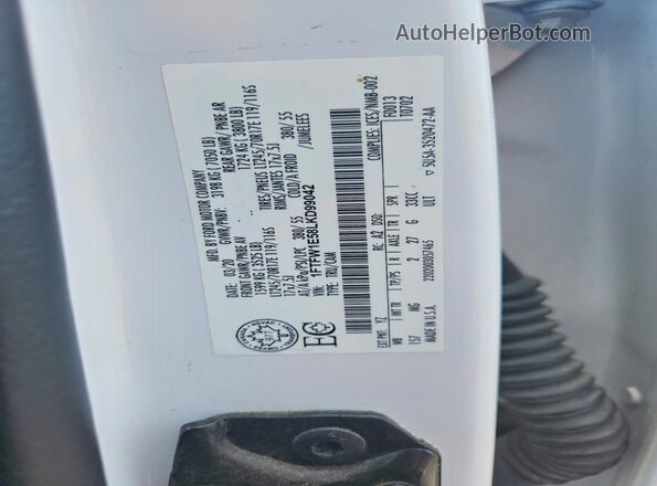 1FTFW1E58LKD99042 2020 FORD F150 White Engine compartment view