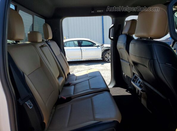 1FTFW1E58MFC34361 2021 FORD F150 White Vista de los asientos traseros