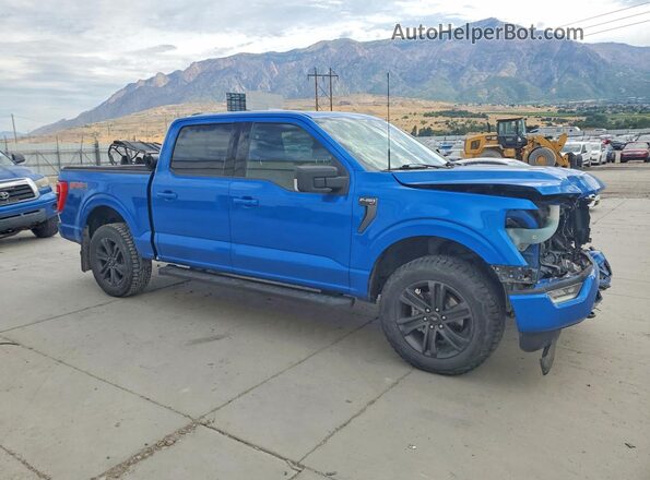1FTFW1E58MKE96601 2021 FORD F150 Синий Передняя правая четверть