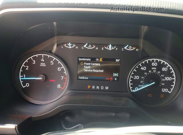 1FTFW1E58NFB88919 2022 FORD F150 Charcoal Widok zestawu wskaźników