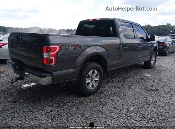 1FTFW1E59JFA98317 2018 FORD F150 Серый Задняя правая четверть