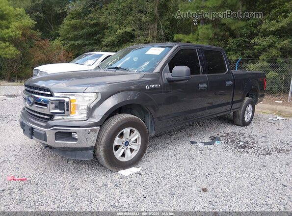 1FTFW1E59JFA98317 2018 FORD F150 Серый Передняя левая четверть