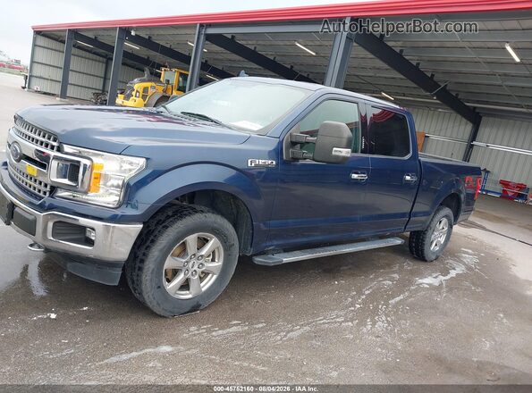 1FTFW1E59JFC63234 2018 FORD F150 Blue Панорамний вид салону 360°