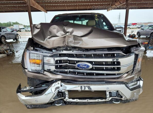 1FTFW1E59PFA86726 2023 FORD F150 Brown Вид спереду